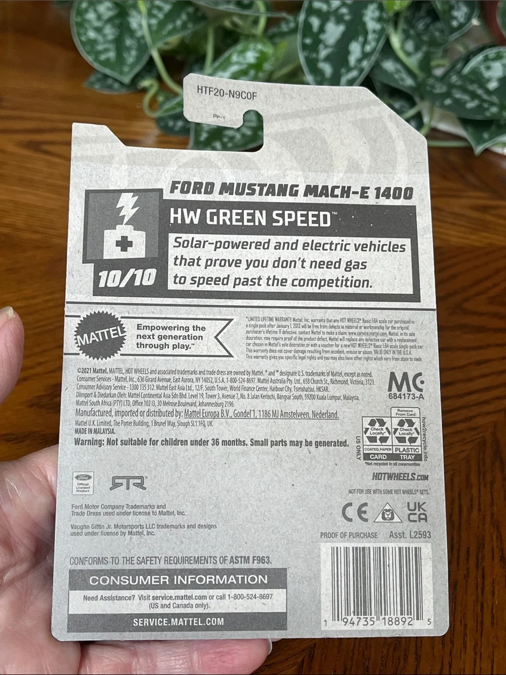 Hot Wheels Treasure Hunt Ford Mustang Mach-E 1400 NWT